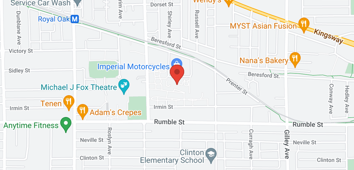 map of 229 5788 SIDLEY STREET